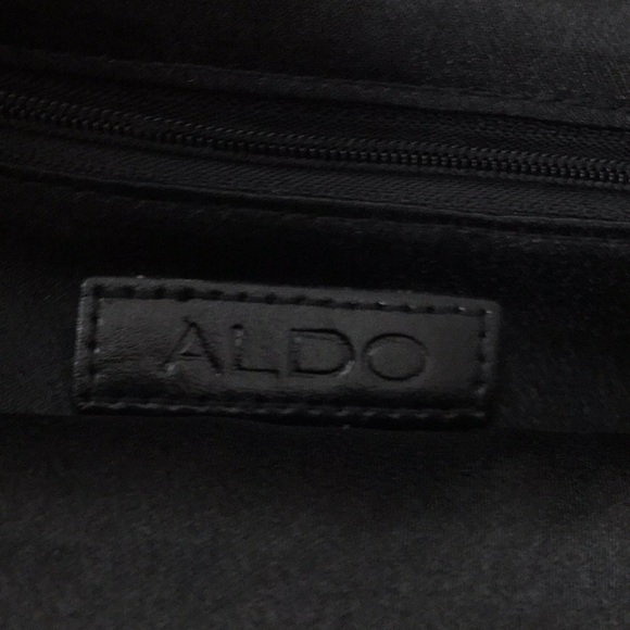Aldo Black Sequined Handbag Clutch w/Chain strap - Picture 8 of 8